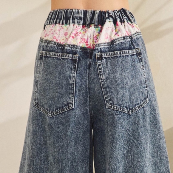 Oli and Hali “ Chrissy ” Oli & Hali Button Down Wide Leg Denim Pants 57A - Picture 8 of 8